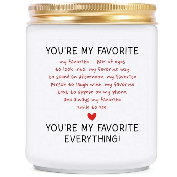 You're My Favorite, Lavender Scented Candle 9oz - Picture 4 of 5